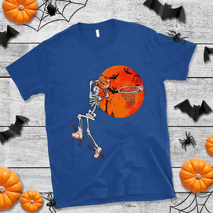 Basketball Skeleton T Shirt Halloween Basketball Lover Scary Night TS02 Royal Blue Print Your Wear