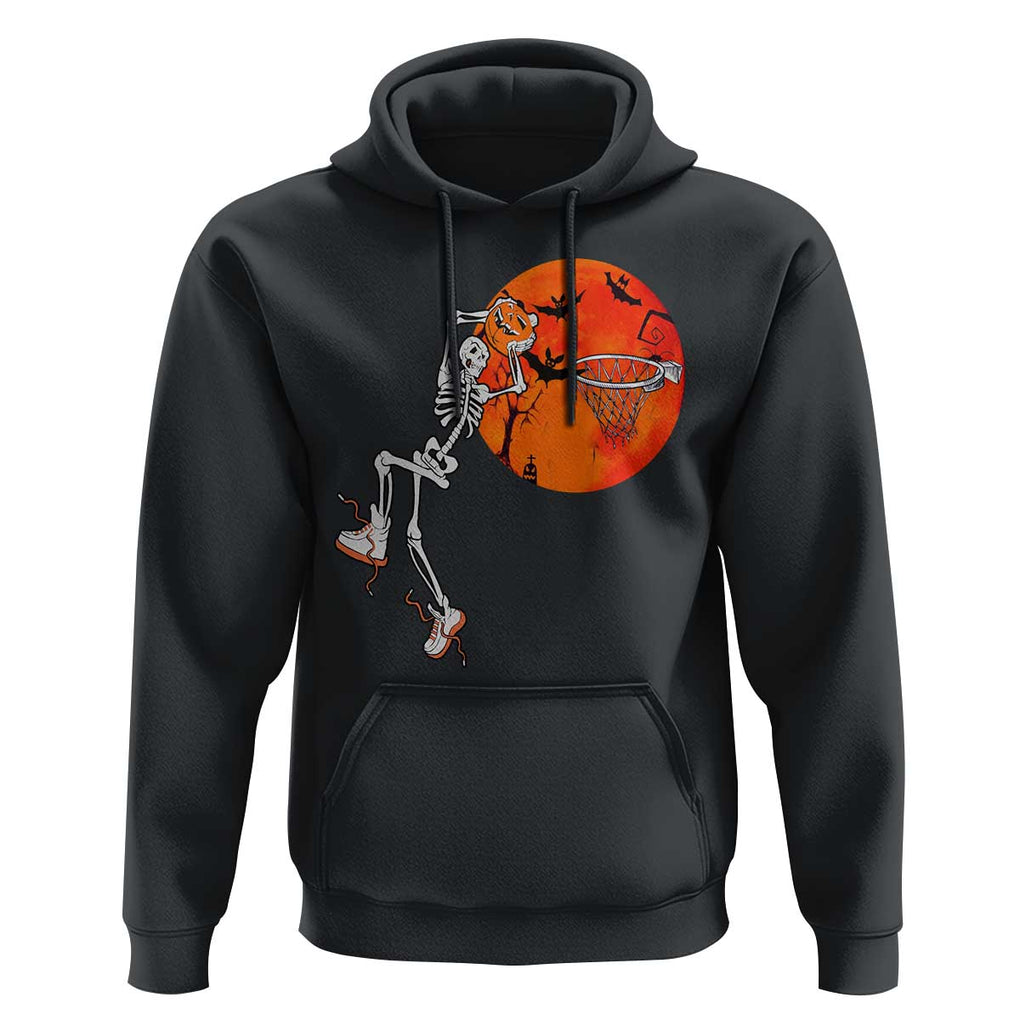 Basketball Skeleton Hoodie Halloween Basketball Lover Scary Night TS02 Black Print Your Wear