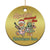 Groovy Christmas Christmas Ornament Rockin' Around The Xmas Tree Groovy Gingerbread Man TS02 Print Your Wear