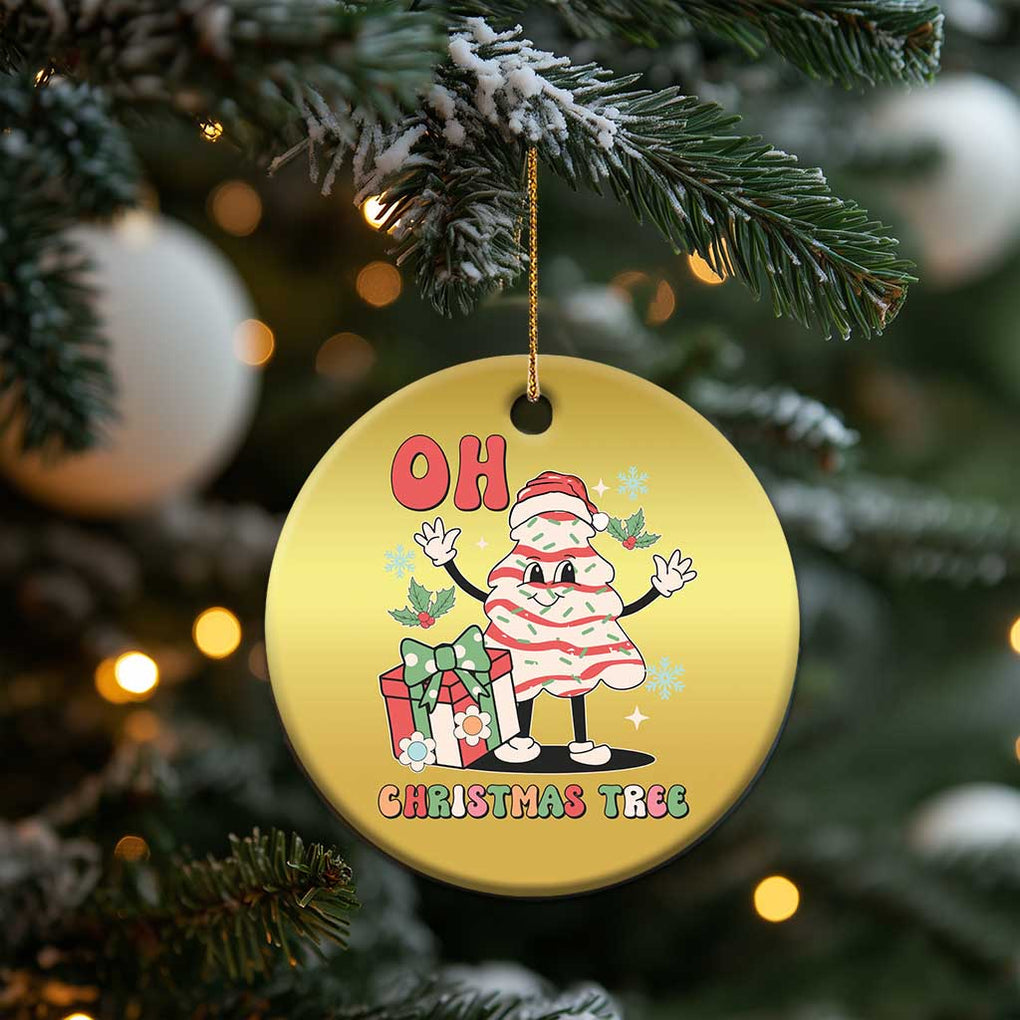 Oh Christmas Tree Retro Groovy Christmas Ornament TS02 Print Your Wear