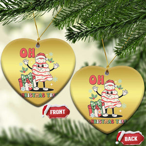 Oh Christmas Tree Retro Groovy Christmas Ornament TS02 Heart Gold Print Your Wear