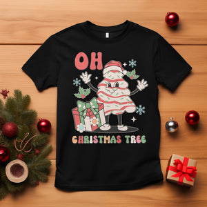 Oh Christmas Tree Retro Groovy T Shirt TS02 Black Printyourwear