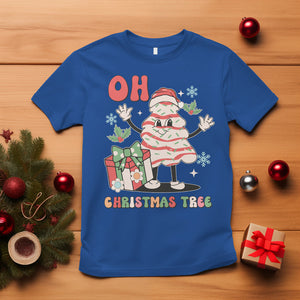 Oh Christmas Tree Retro Groovy T Shirt TS02 Royal Blue Printyourwear