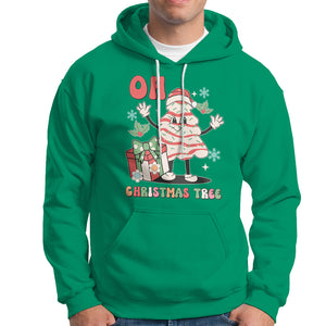 Oh Christmas Tree Retro Groovy Hoodie TS02 Irish Green Printyourwear