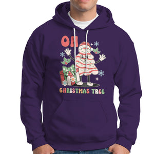 Oh Christmas Tree Retro Groovy Hoodie TS02 Purple Printyourwear