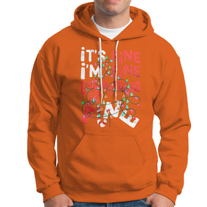 Funny Christmas Hoodie It's Fine I'm Fine Everthing Is Fine Xmas Lights TS02 Orange Printyourwear