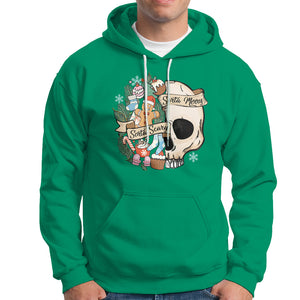 Skull Christmas Hoodie Sorta Scary Sorta Merry TS02 Irish Green Printyourwear