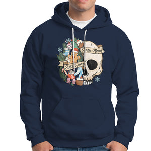 Skull Christmas Hoodie Sorta Scary Sorta Merry TS02 Navy Printyourwear