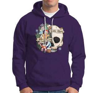 Skull Christmas Hoodie Sorta Scary Sorta Merry TS02 Purple Printyourwear