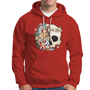 Skull Christmas Hoodie Sorta Scary Sorta Merry TS02 Red Printyourwear