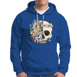 Skull Christmas Hoodie Sorta Scary Sorta Merry TS02 Royal Blue Printyourwear