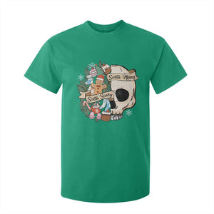 Skull Christmas T Shirt For Kid Sorta Scary Sorta Merry TS02 Irish Green Print Your Wear