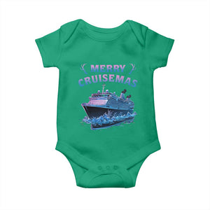 Christmas Cruise Baby Onesie Merry Cruisemas Xmas Family Trip Reunion TS02 Irish Green Print Your Wear