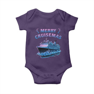 Christmas Cruise Baby Onesie Merry Cruisemas Xmas Family Trip Reunion TS02 Purple Print Your Wear