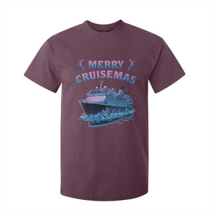 Christmas Cruise T Shirt For Kid Merry Cruisemas Xmas Family Trip Reunion TS02 Maroon Print Your Wear