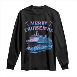 Christmas Cruise Long Sleeve Shirt Merry Cruisemas Xmas Family Trip Reunion TS02 Black Print Your Wear