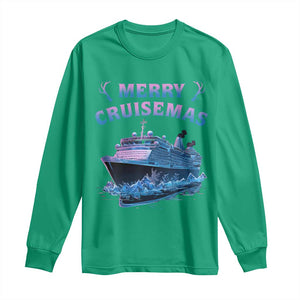 Christmas Cruise Long Sleeve Shirt Merry Cruisemas Xmas Family Trip Reunion TS02 Irish Green Print Your Wear