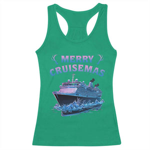 Christmas Cruise Racerback Tank Top Merry Cruisemas Xmas Family Trip Reunion TS02 Irish Green Print Your Wear