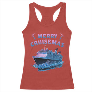 Christmas Cruise Racerback Tank Top Merry Cruisemas Xmas Family Trip Reunion TS02 Red Print Your Wear