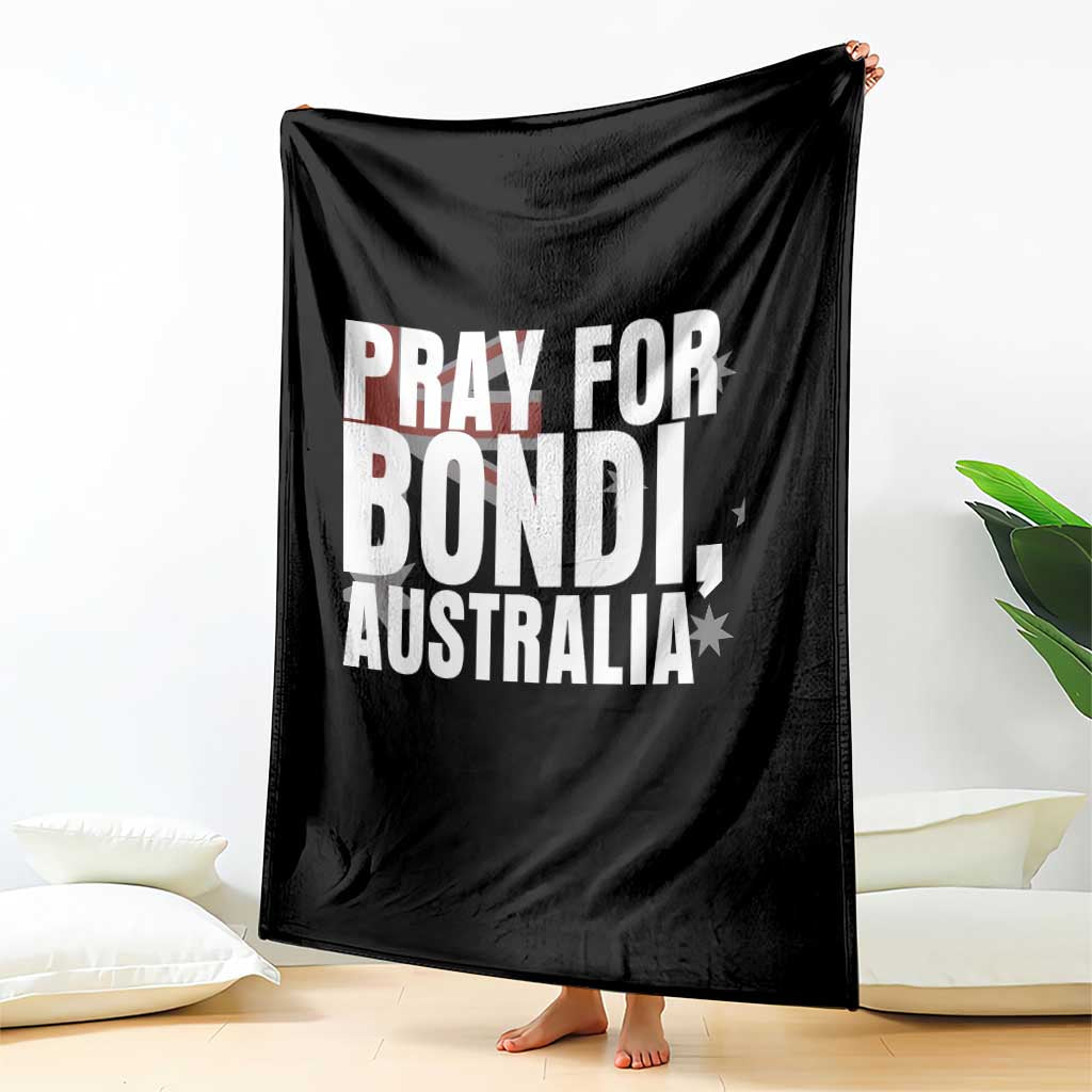 Pray for Bondi Australia Throw Blanket Memorial Unity and Support Tribute TS02 Print Your Wear
