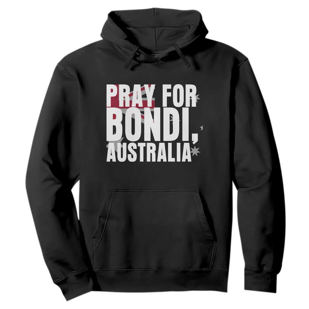 Pray for Bondi Australia Hoodie Memorial Unity and Support Tribute TS02 Black Print Your Wear