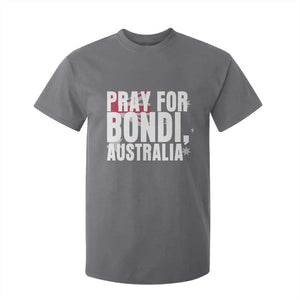 Pray for Bondi Australia T Shirt For Kid Memorial Unity and Support Tribute TS02 Charcoal Print Your Wear