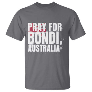 Pray for Bondi Australia T Shirt Memorial Unity and Support Tribute TS02 Charcoal Print Your Wear