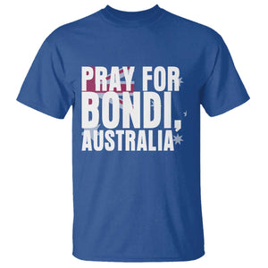 Pray for Bondi Australia T Shirt Memorial Unity and Support Tribute TS02 Royal Blue Print Your Wear