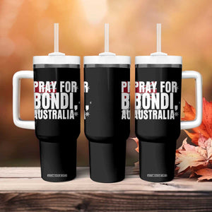 Pray for Bondi Australia Tumbler With Handle Memorial Unity and Support Tribute TS02 Print Your Wear