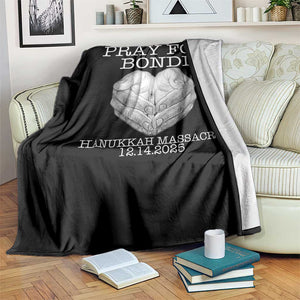 Pray for Bondi Australia Throw Blanket Hanukkah Memorial December 14 Tribute Support TS02 Print Your Wear