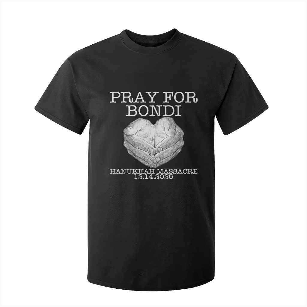 Pray for Bondi Australia T Shirt For Kid Hanukkah Memorial December 14 Tribute Support TS02 Black Print Your Wear