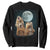 Funny Three Groundhog Meme Sweatshirt Woodchucks Under The Moon TS02 Black Print Your Wear