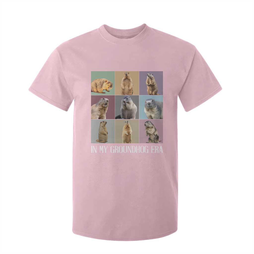 In My Groundhog Era T Shirt For Kid Funny Woodchuck TS02 Light Pink Print Your Wear