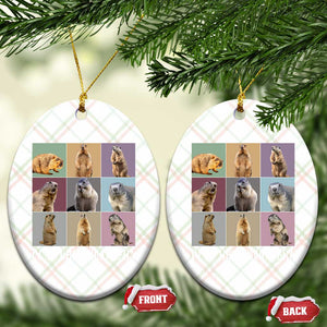 In My Groundhog Era Ceramic Ornament Funny Woodchuck TS02 Print Your Wear