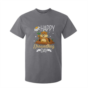 Happy Groundhog Day T Shirt For Kid Punxsutawney Phil Groundhog Lover TS02 Charcoal Print Your Wear