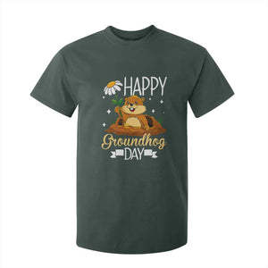 Happy Groundhog Day T Shirt For Kid Punxsutawney Phil Groundhog Lover TS02 Dark Forest Green Print Your Wear