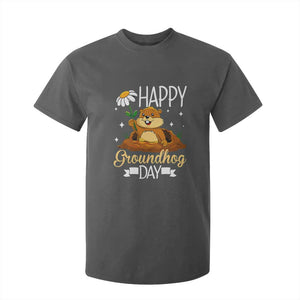 Happy Groundhog Day T Shirt For Kid Punxsutawney Phil Groundhog Lover TS02 Dark Heather Print Your Wear