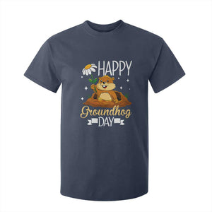 Happy Groundhog Day T Shirt For Kid Punxsutawney Phil Groundhog Lover TS02 Navy Print Your Wear