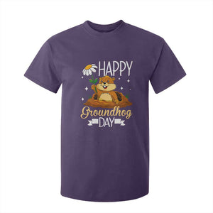 Happy Groundhog Day T Shirt For Kid Punxsutawney Phil Groundhog Lover TS02 Purple Print Your Wear