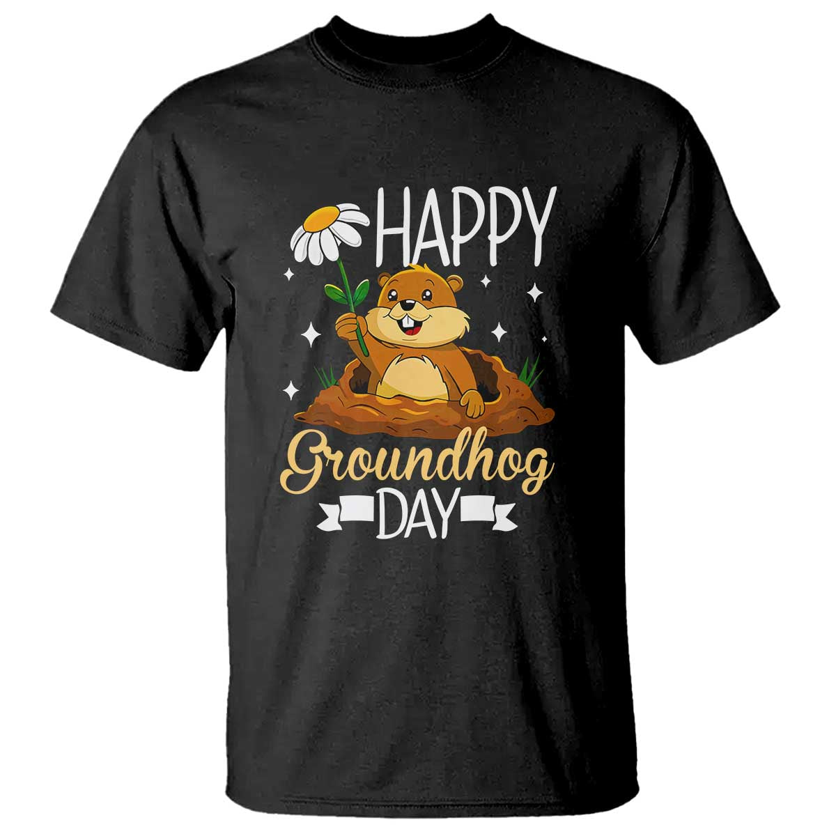 Happy Groundhog Day T Shirt Punxsutawney Phil Groundhog Lover TS02 Black Print Your Wear