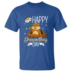 Happy Groundhog Day T Shirt Punxsutawney Phil Groundhog Lover TS02 Royal Blue Print Your Wear