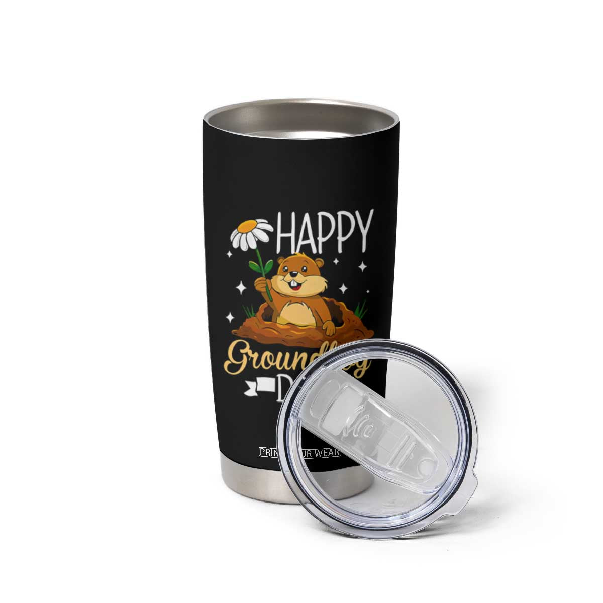 Happy Groundhog Day Tumbler Cup Punxsutawney Phil Groundhog Lover TS02 Print Your Wear