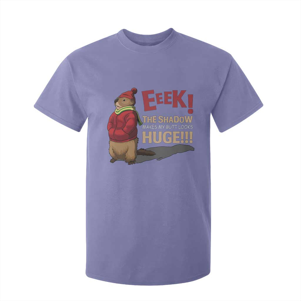 Groundhog Shadow T Shirt For Kid Eeek The Shadow Makes My Butt Look Huge TS02 Violet Print Your Wear