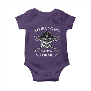 Funny Pirate Baby Onesie Pirate Life For Me Pirate Skull Buccaneer Freebooter TS02 Purple Print Your Wear