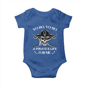 Funny Pirate Baby Onesie Pirate Life For Me Pirate Skull Buccaneer Freebooter TS02 Royal Blue Print Your Wear