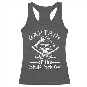 Funny Pirate Racerback Tank Top Captain Ship Show Boater Boating Captain TS02 Dark Heather Print Your Wear