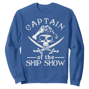 Funny Pirate Sweatshirt Captain Ship Show Boater Boating Captain TS02 Royal Blue Print Your Wear