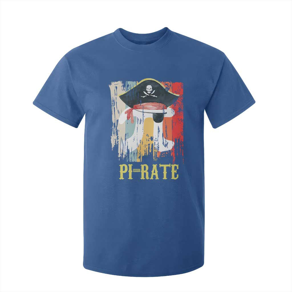 Funny Pi-rate T Shirt For Kid Pi Day Math Geek Pirate Lover TS02 Royal Blue Print Your Wear