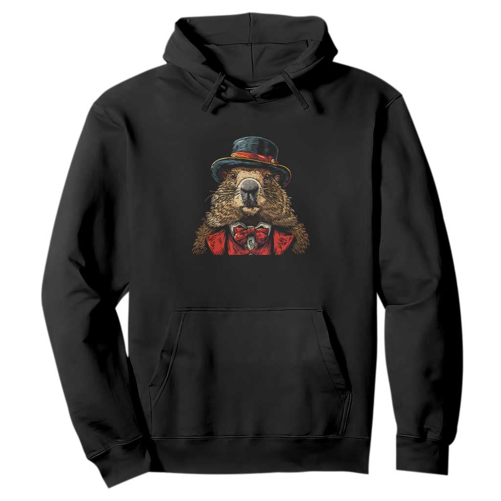 Cute Groundhog Hoodie Woodchuck Day Animal Lover TS02 Black Print Your Wear