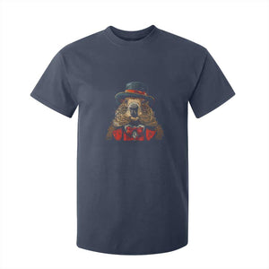 Cute Groundhog T Shirt For Kid Woodchuck Day Animal Lover TS02 Navy Print Your Wear